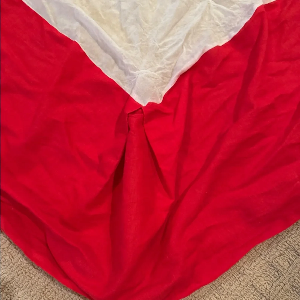 Bed Skirt - Red - Fits Full Size Mattress